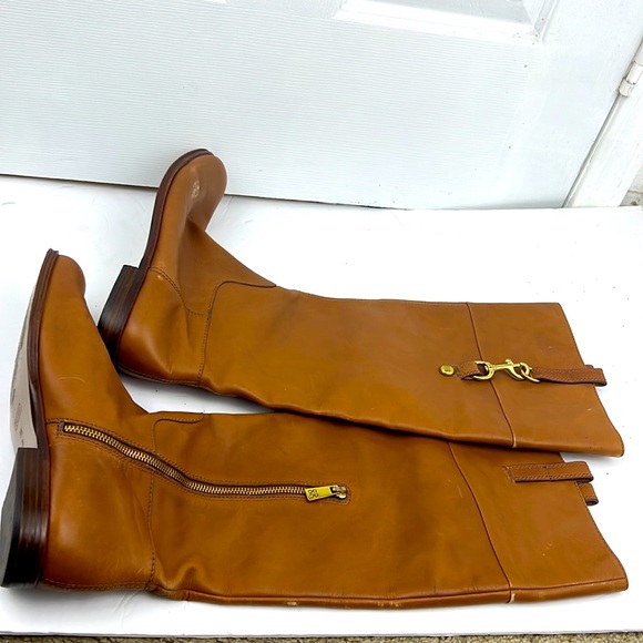 Coach brown over the knee boots size 9 1/2 - Picture 1 of 7